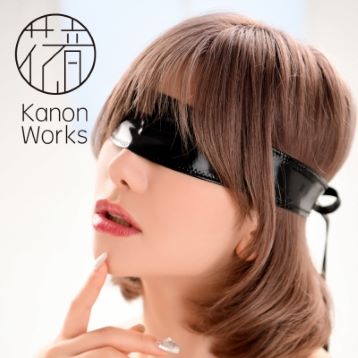 Kanon Works（花音ワークス）　エナメル生地後ろ結びアイマスク