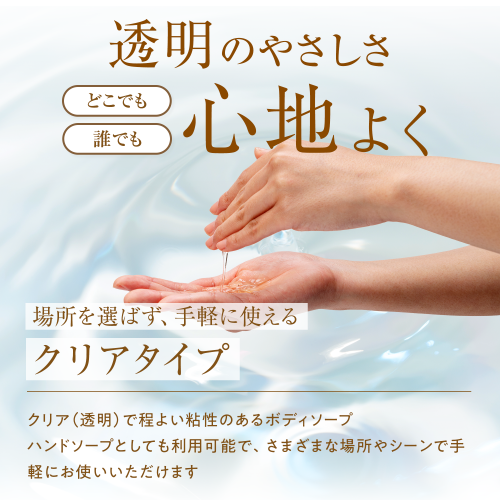 無香料クリアボディソープ 5L（詰替ノズル付）
