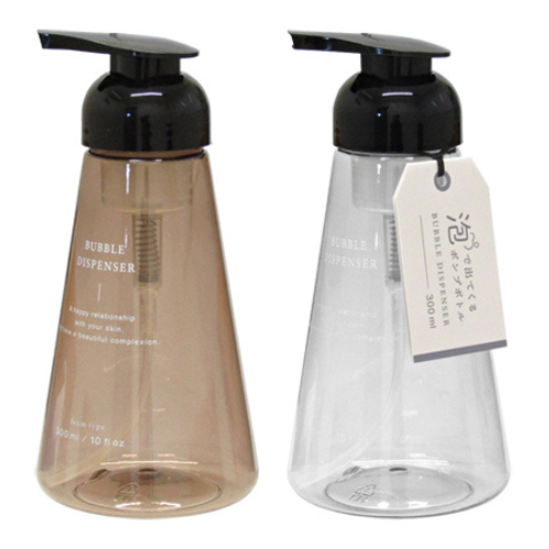 泡で出てくるポンプボトル クリアタイプ300ml 10本セット