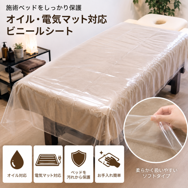 オイル･電気マット対応 ビニールシート(ソフトタイプ)