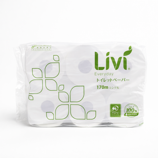 リビィトイレットペーパー170m シングル 1パック 6個入