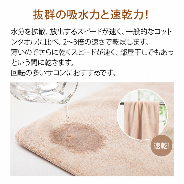 エコマイクロファイバー バスタオル (1024匁) 3枚入り